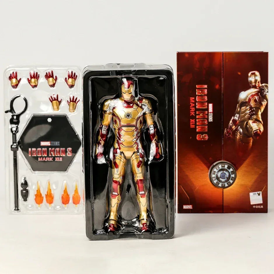 Hot Toys Marvel Iron Man Mark MK 1-7 17 21 42 43 45 46 85 Tony Stark Collection Model Action Figure Toy Birthday Gift