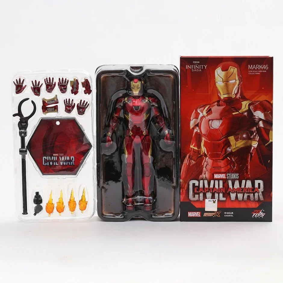 Hot Toys Marvel Iron Man Mark MK 1-7 17 21 42 43 45 46 85 Tony Stark Collection Model Action Figure Toy Birthday Gift