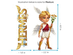 Hermes Sticker and Magnet – Diaktoros Mythkins™ – Messenger of the Gods | Waterproof & UV-Proof - Sticker / Medium