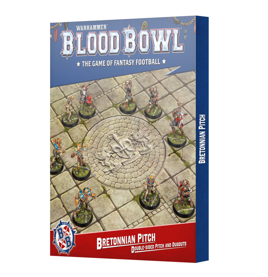 Blood Bowl: Bretonnian Pitch - Double-sided Pitch and Dugouts Set