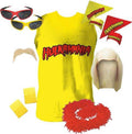 Hulk Hogan Hulkamania Complete Costume Set - S / Yellow / Red