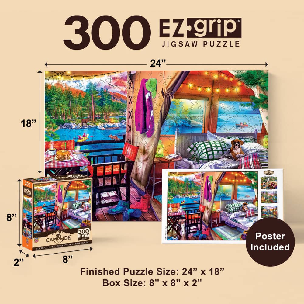 Campside - Glamping Style 300 Piece EZ Grip Jigsaw Puzzle