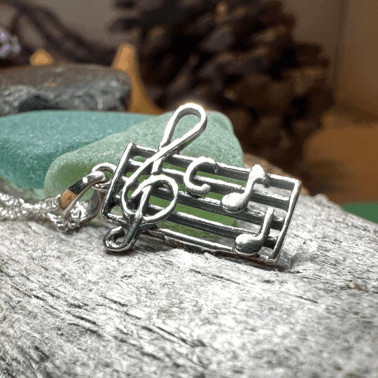 Music Notes Necklace - 