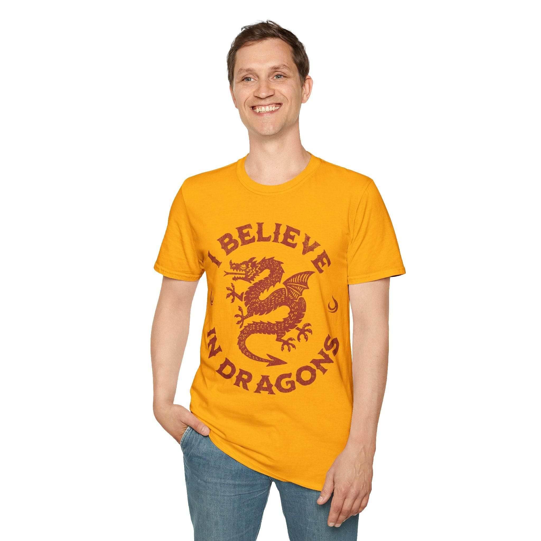 I Believe in Dragons Shirt - Natural / S