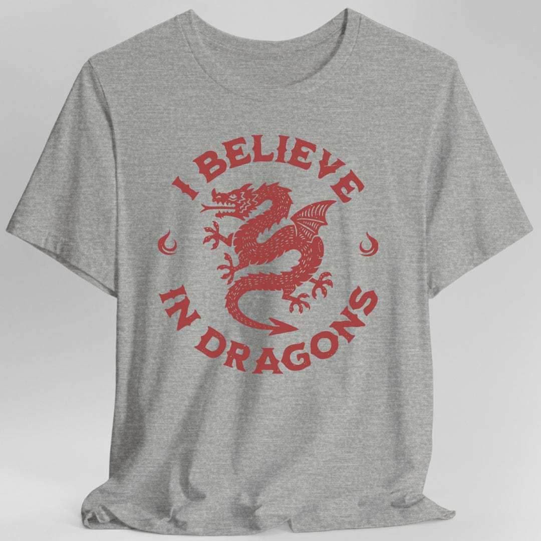 I Believe in Dragons Shirt - Sport Grey / S