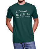 I Know HTML How to Meet Ladies T-shirt - XL
