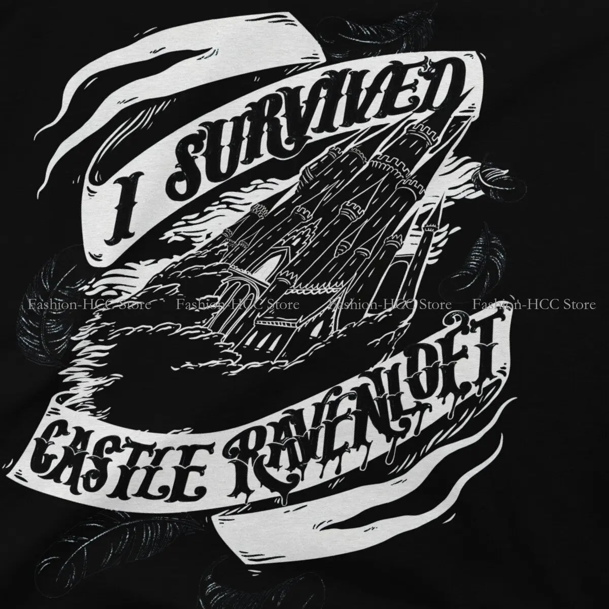 I Survived Castle Ravenloft Round Collar TShirt DND Basic Polyester T Shirt Man's Tops