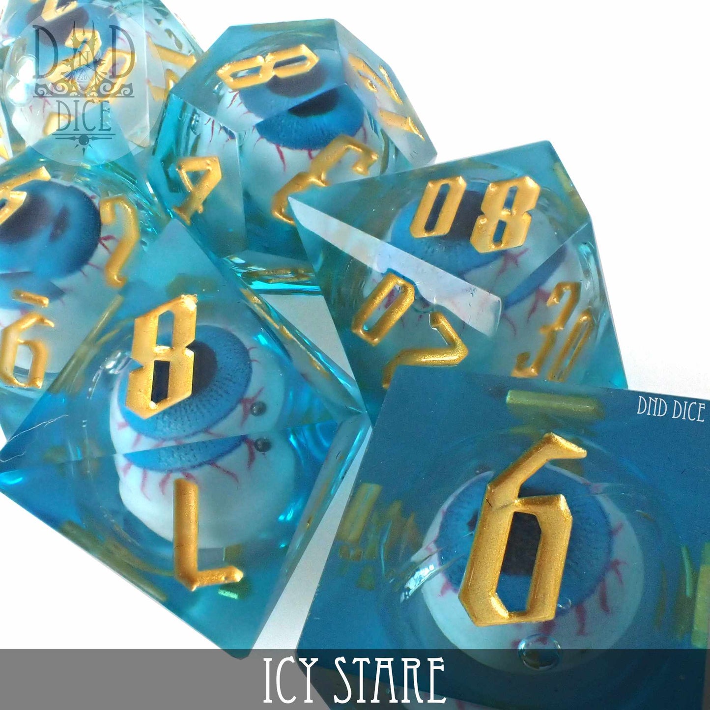 Icy Stare Liquid Core Dice Set