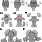Warhammer 40,000 Saturnine Terminator set of 4 Big Minifigures