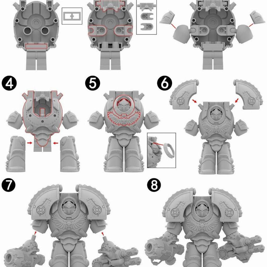 Warhammer 40,000 White Scars Saturnine Terminator Big Minifigure