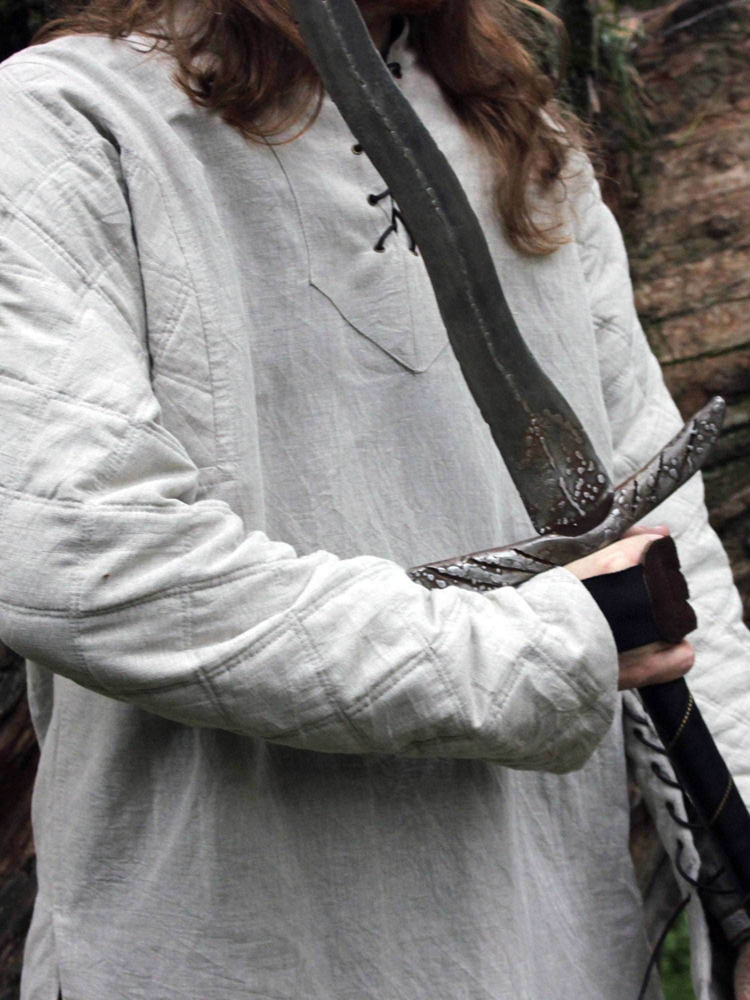 Aragorn linen tunic (Lord of the Rings) - XS / White
