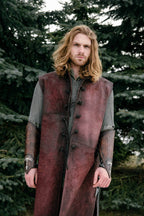 Aragorn's leather bracers (Lord of the Rings) - brown (as pictured) / For one hand