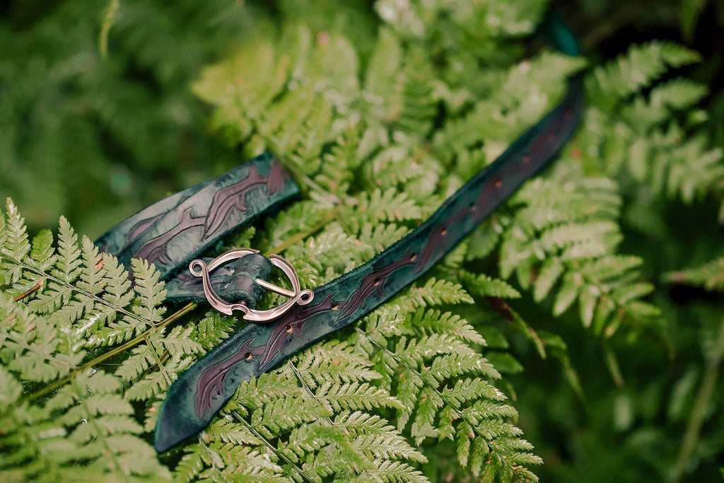Elvish green leaf belt - 