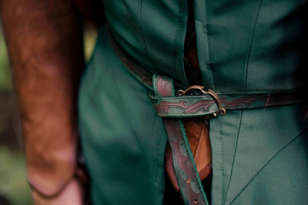 Elvish green leaf belt - 