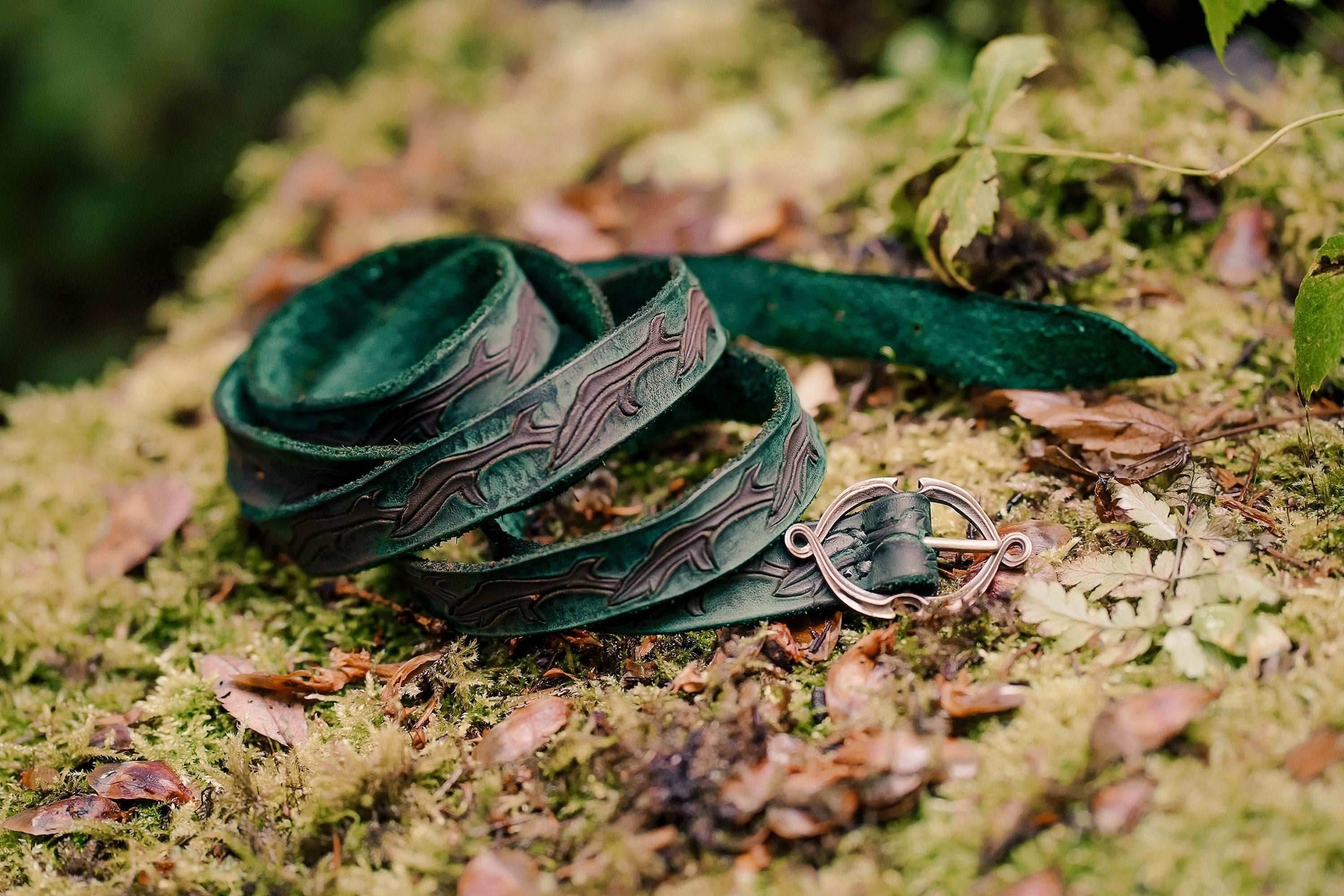 Elvish green leaf belt - 