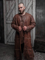 Aragorn duster strider (leather jacket) - XS / Green