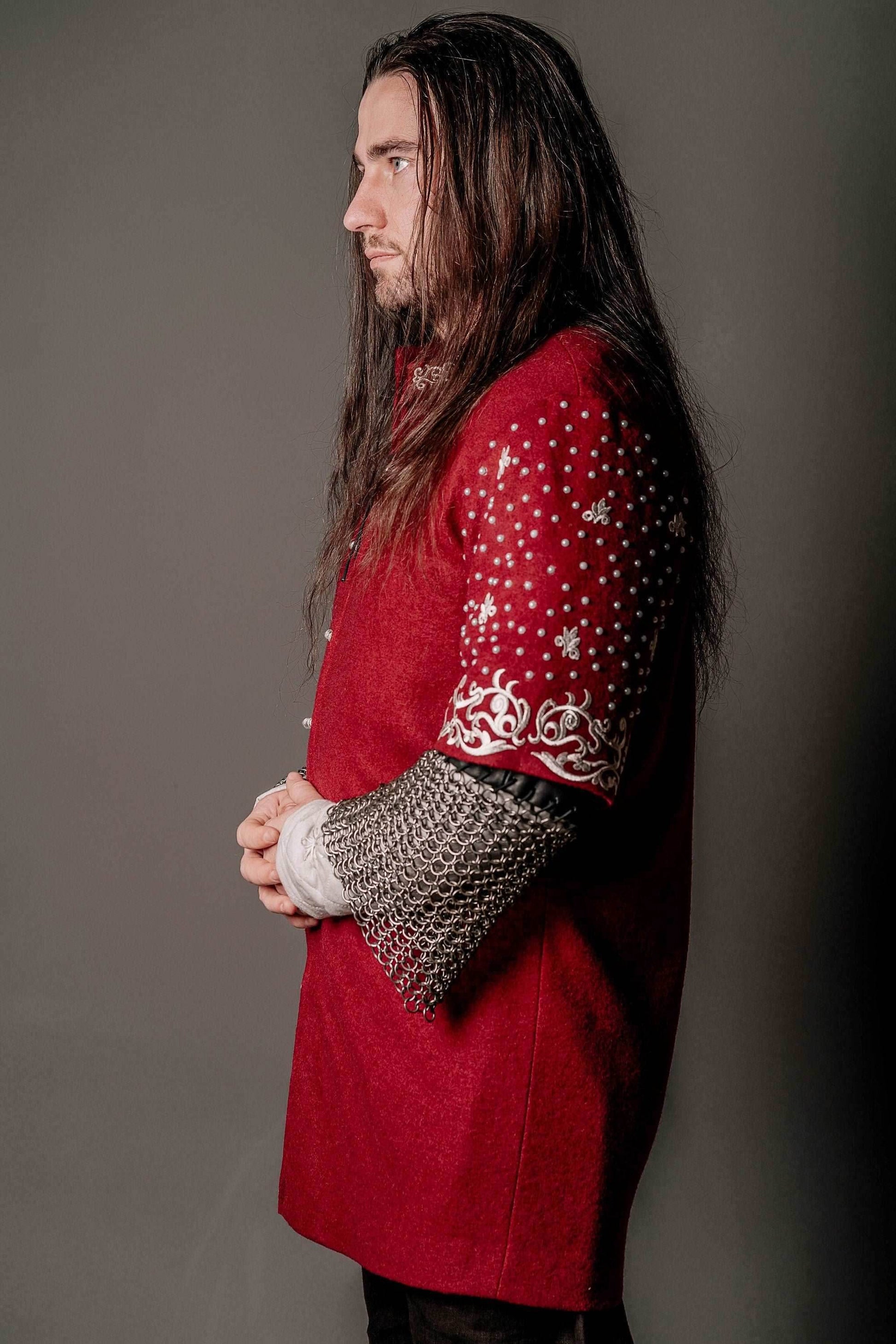 Boromir red wool tunic (Lord of the Rings) - S