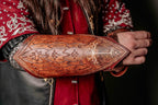 Boromir leather bracers (Lord of the Rings) - brown (as pictured) / For one hand
