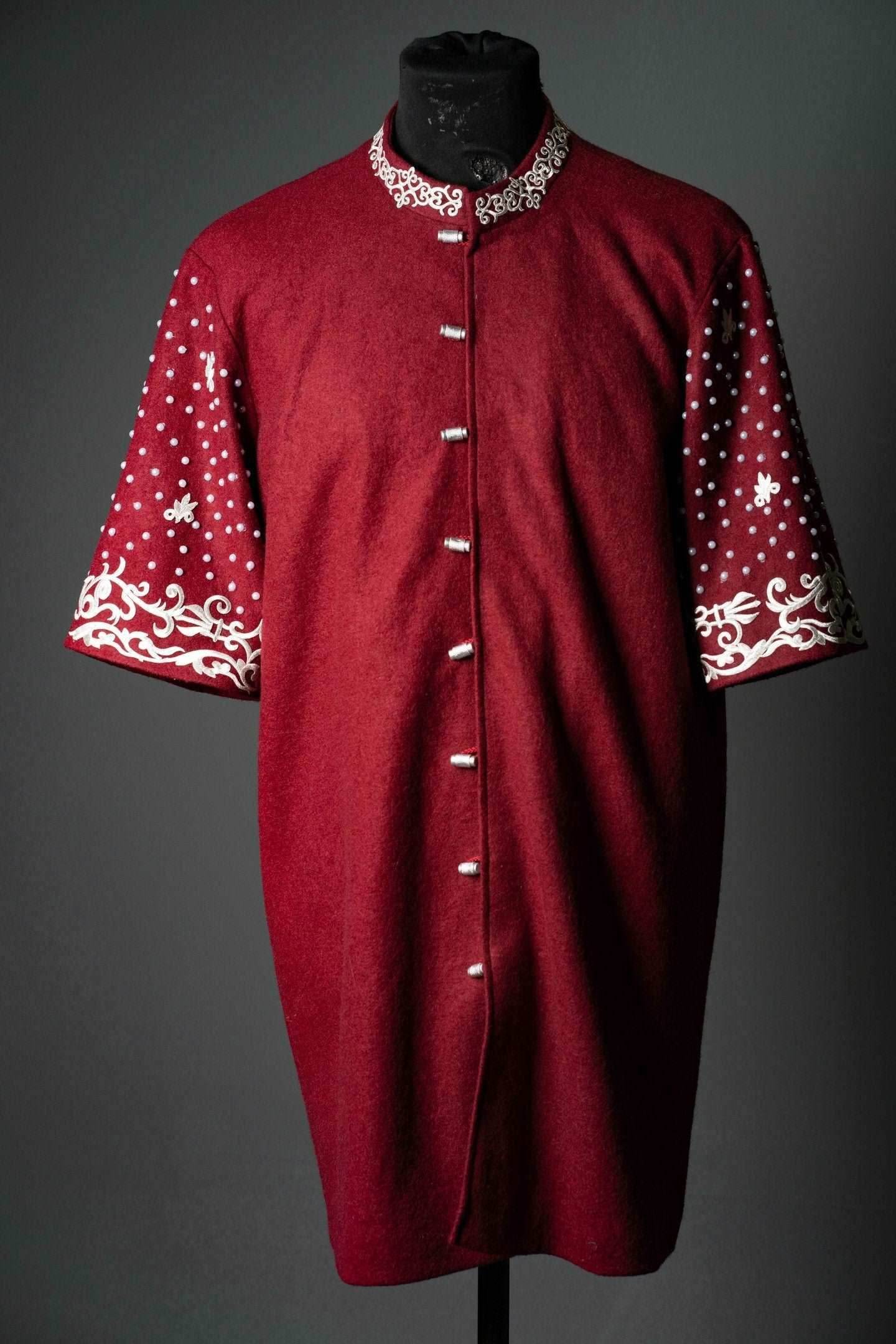 Boromir red wool tunic (Lord of the Rings) - S