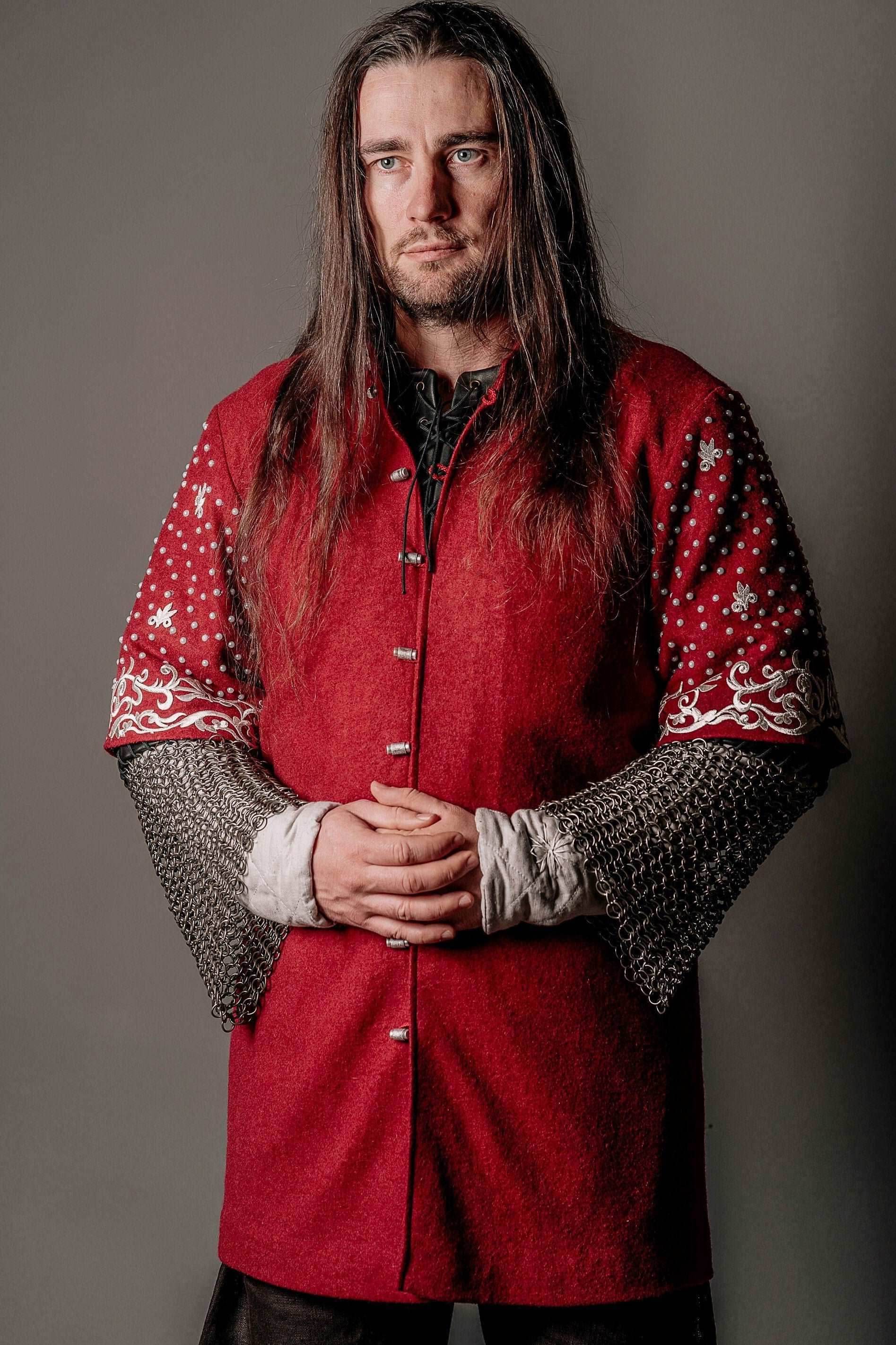 Boromir red wool tunic (Lord of the Rings) - S