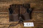 Aragorn strider leather gloves - one right-hand glove / Brown (as on photo)