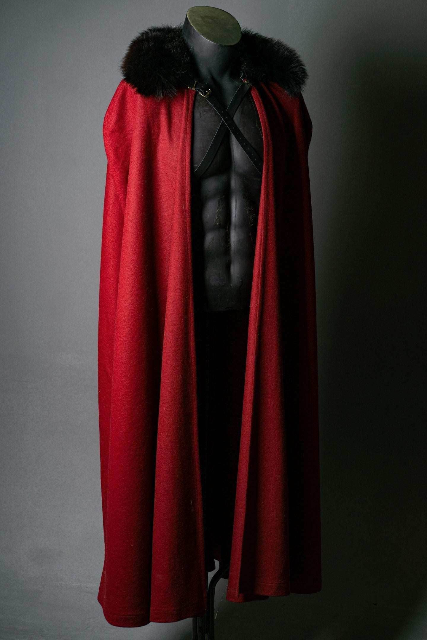 Dracula red cape cloak - 