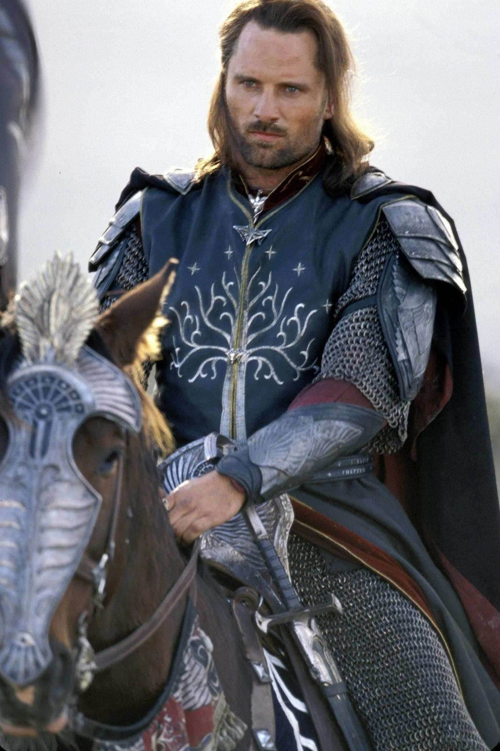 Aragorn king royal blue vest (Lord of the Rings) - S