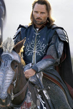 Aragorn king royal blue vest (Lord of the Rings) - S