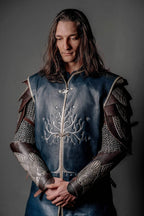 Aragorn king royal blue vest (Lord of the Rings) - S