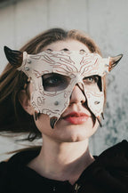 Handmade Genuine Leather Mask - 