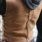 Medieval Larp leather vest - XS