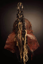 Medieval battle leather helmet - XS / Brown (as on foto)