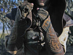 Thorin's leather bracers (Lord of the Rings) - brown (as pictured) / For one hand