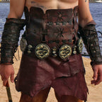 Khal Drogo medallion belt (Game of Thrones) - brown (like on foto)
