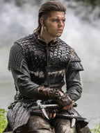 Ivar battler leather glove (Vikings) - one right-hand glove / Brown (as on photo)