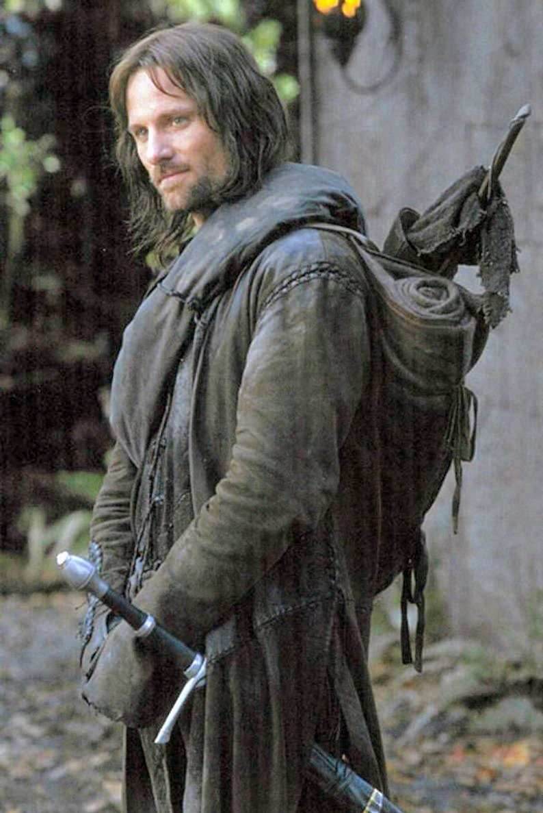 Aragorn duster strider (leather jacket) - XS / Green