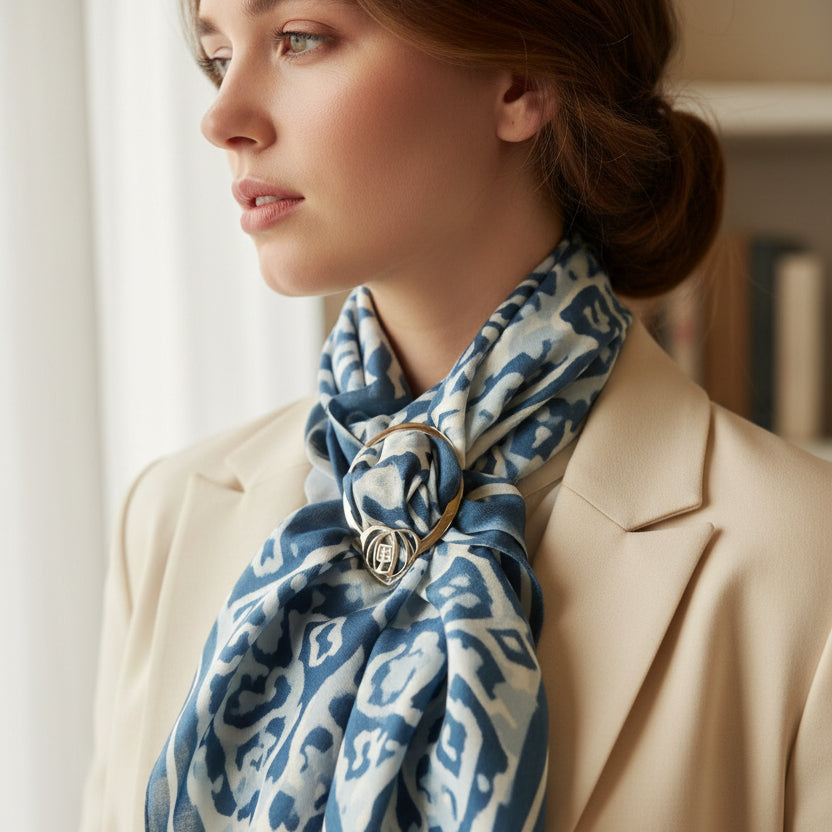 Celtic Mackintosh Heart Scarf Ring