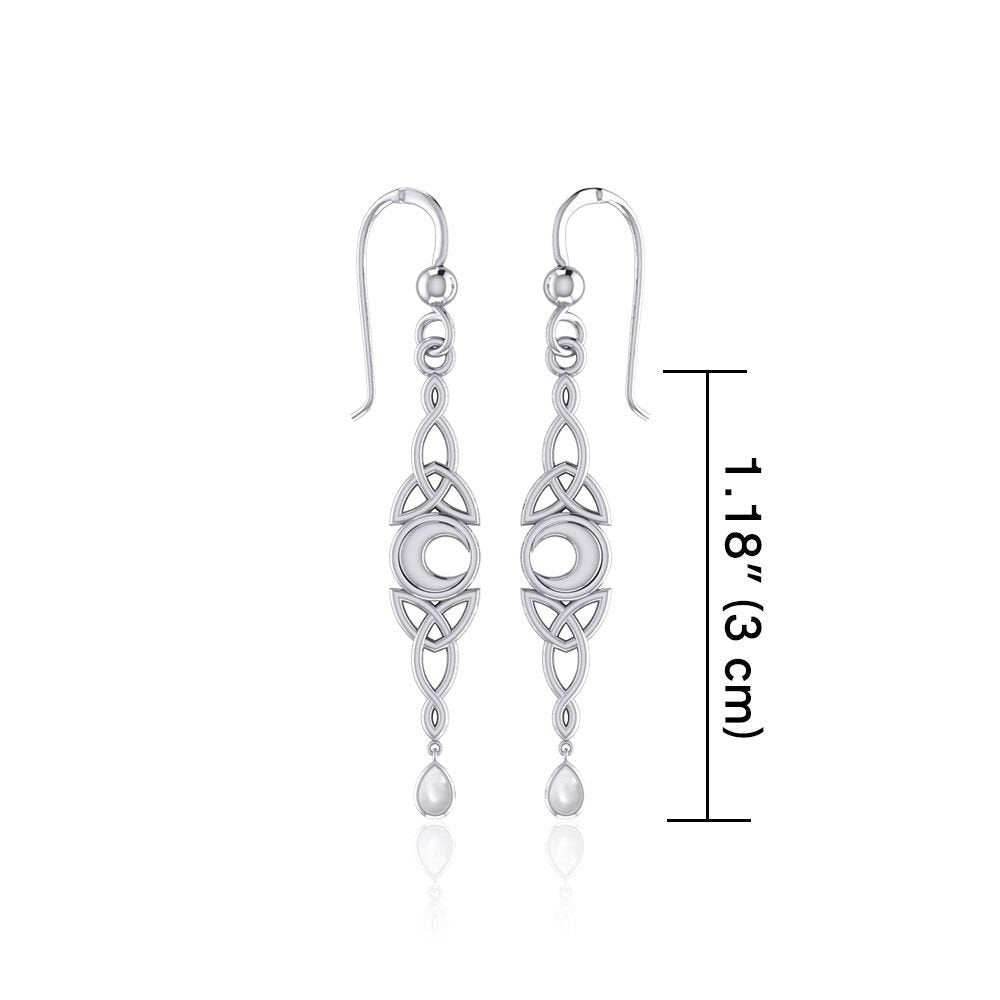 Galette Celtic Moon Earrings - 