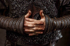 Ragnar medieval leather bracers (Vikings s2) - for one hand