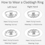 Eternity Amethyst Claddagh Ring