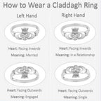 Royal Garnet Claddagh Ring
