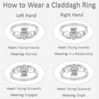 Lavender Claddagh Ring - 4