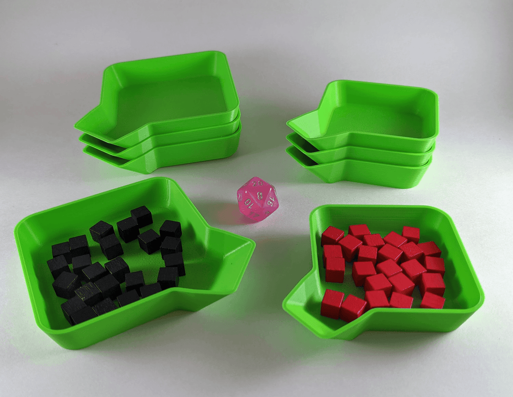 Stackable Board Game Organizer (4 pack) - Tier 1 / Small (60mm)