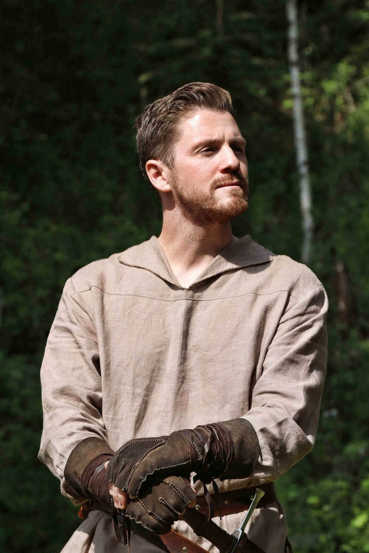 Medieval linen tunic - S