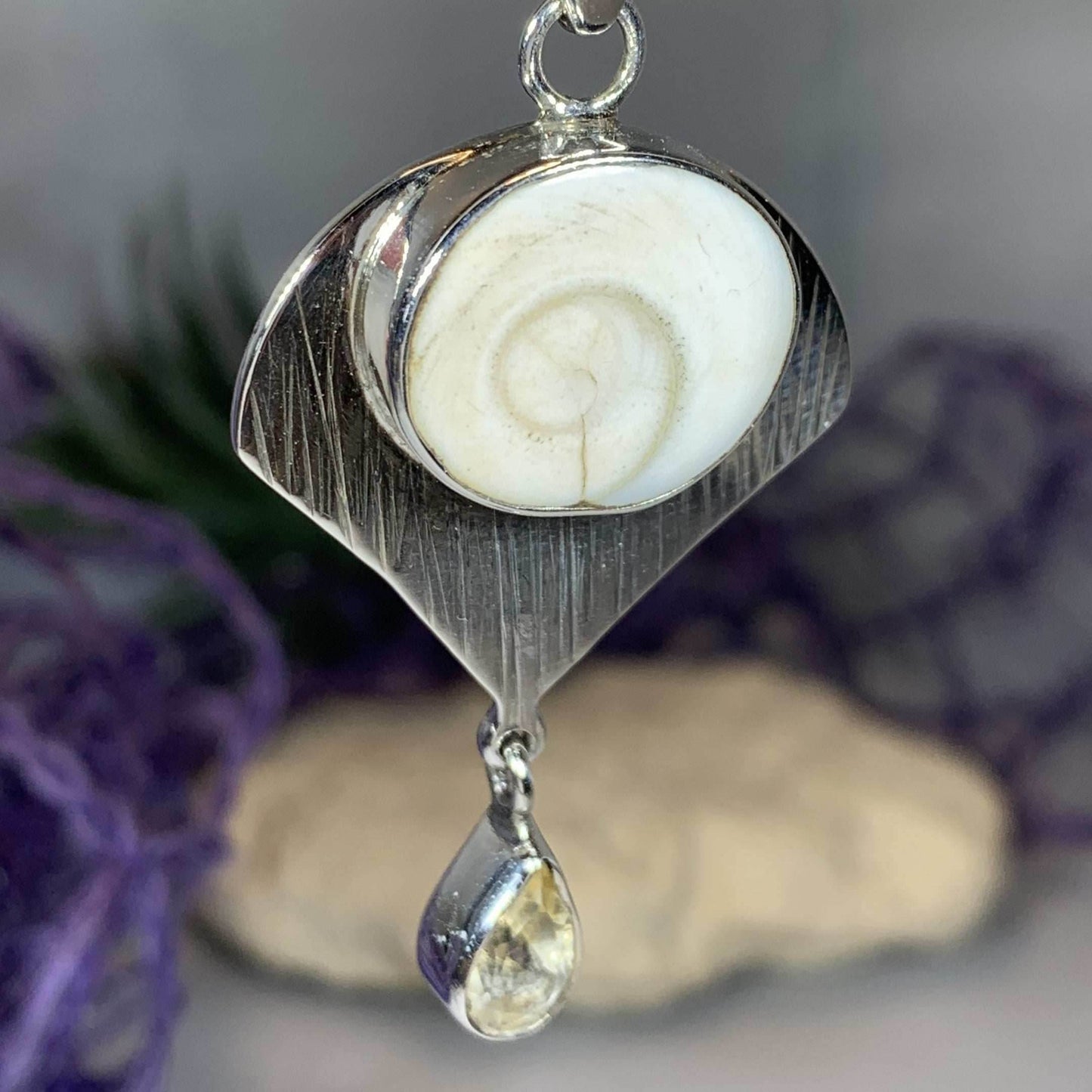 Shiva Shell Citrine Necklace - 