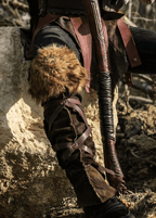 Medieval greaves with fur - 5