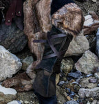 Medieval greaves with fur - 5