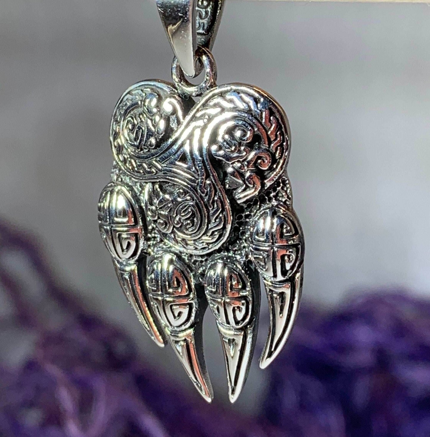 Mathan Celtic Bear Claw Necklace - 