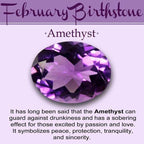 Amethyst Trinity Knot Stud Earrings - 