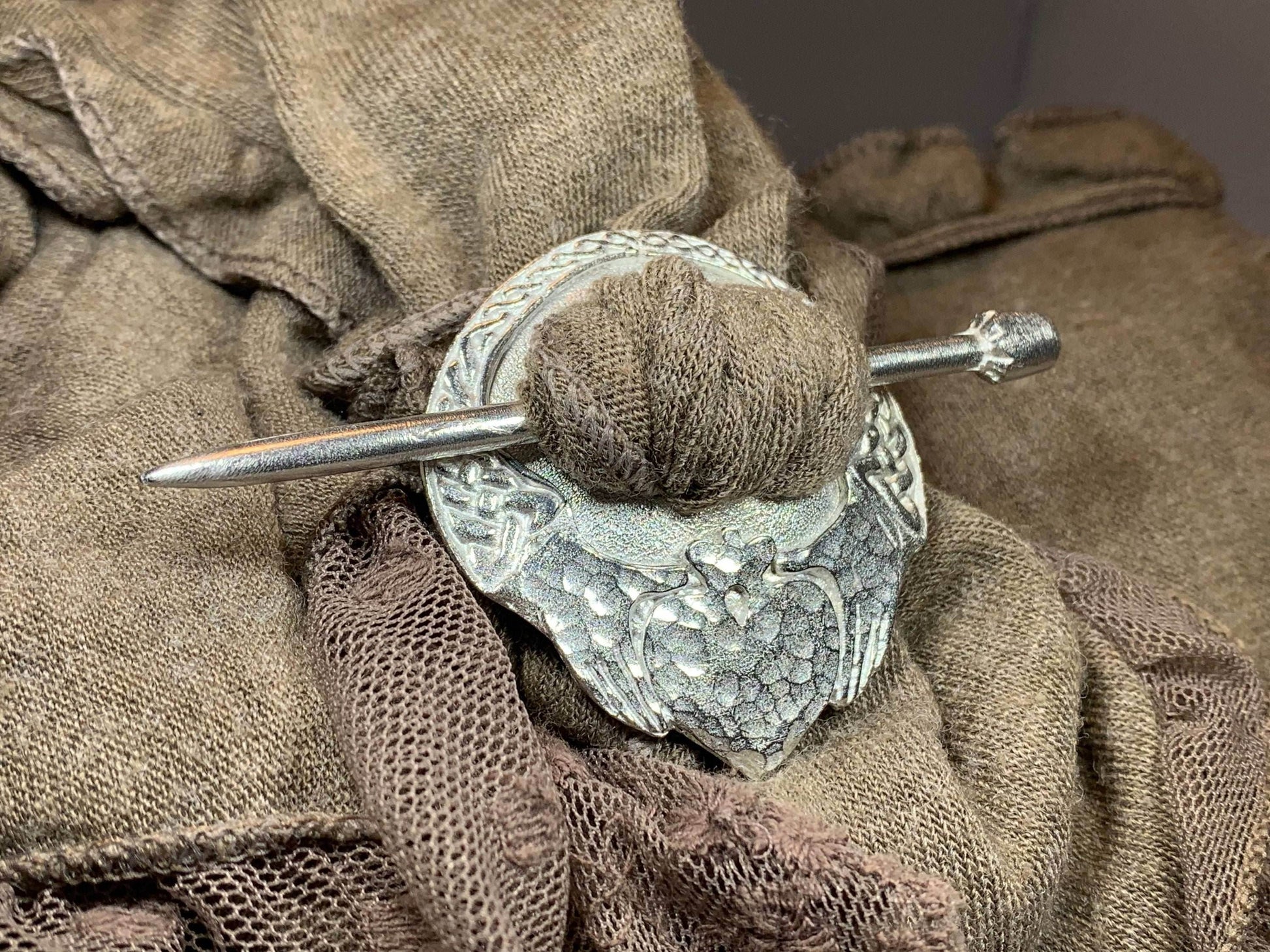 Irish Claddagh Scarf Ring - 